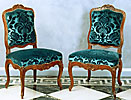 A fine set of four Louis XV chairs